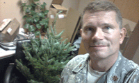 Soldier with Christmas Tree